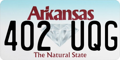 AR license plate 402UQG