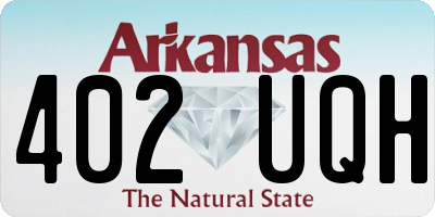 AR license plate 402UQH