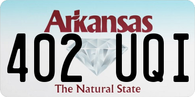 AR license plate 402UQI
