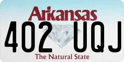 AR license plate 402UQJ