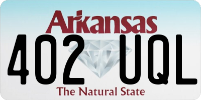 AR license plate 402UQL