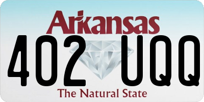 AR license plate 402UQQ