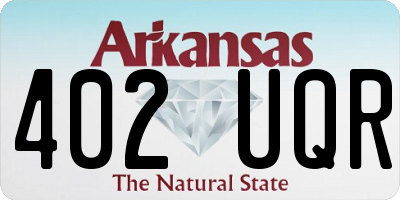 AR license plate 402UQR