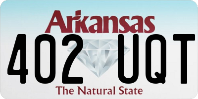 AR license plate 402UQT