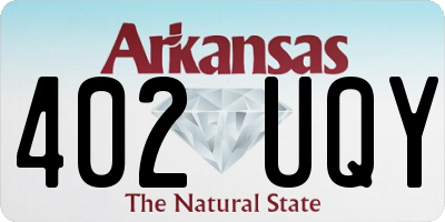 AR license plate 402UQY
