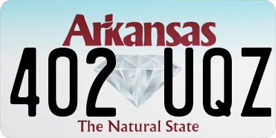 AR license plate 402UQZ