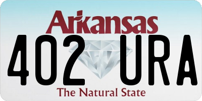 AR license plate 402URA