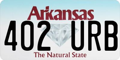 AR license plate 402URB