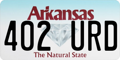 AR license plate 402URD