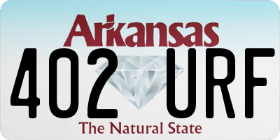 AR license plate 402URF