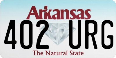 AR license plate 402URG