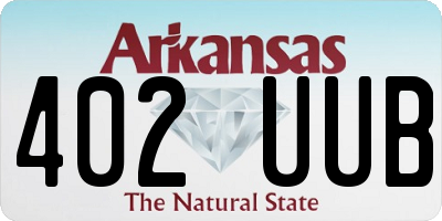 AR license plate 402UUB