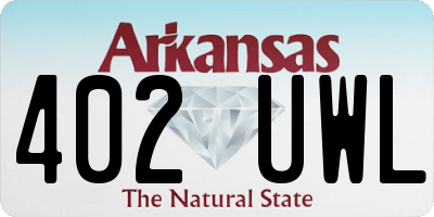 AR license plate 402UWL