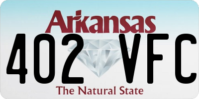 AR license plate 402VFC