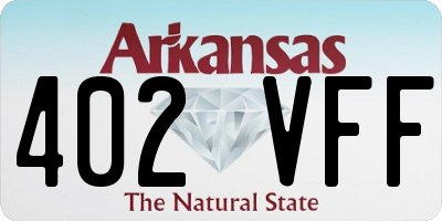 AR license plate 402VFF