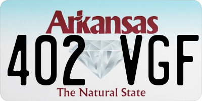 AR license plate 402VGF