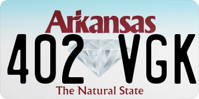 AR license plate 402VGK