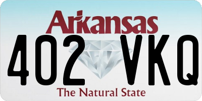 AR license plate 402VKQ