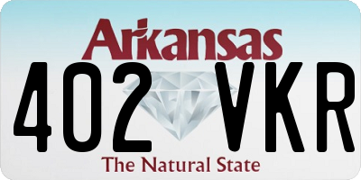 AR license plate 402VKR