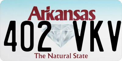 AR license plate 402VKV