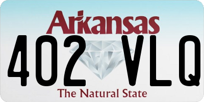 AR license plate 402VLQ