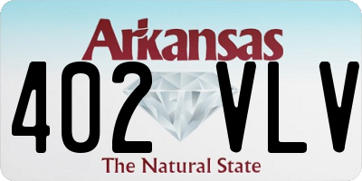AR license plate 402VLV