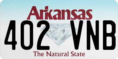 AR license plate 402VNB