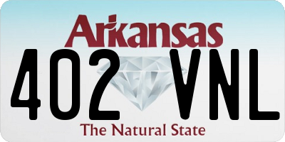 AR license plate 402VNL