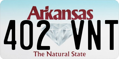 AR license plate 402VNT