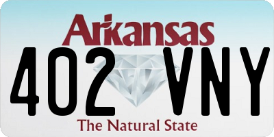 AR license plate 402VNY
