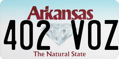 AR license plate 402VOZ