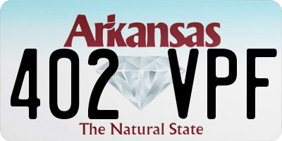 AR license plate 402VPF