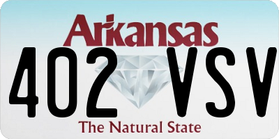 AR license plate 402VSV