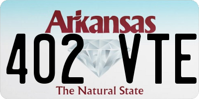 AR license plate 402VTE