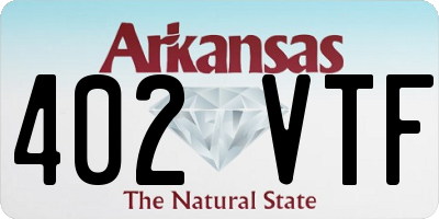 AR license plate 402VTF