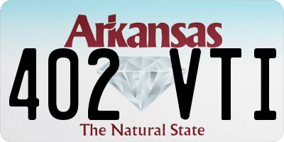 AR license plate 402VTI