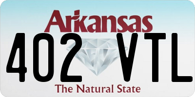 AR license plate 402VTL
