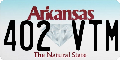 AR license plate 402VTM