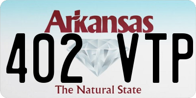 AR license plate 402VTP
