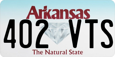 AR license plate 402VTS