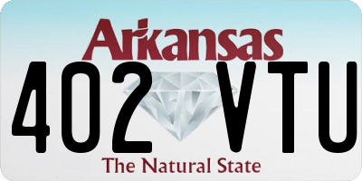 AR license plate 402VTU