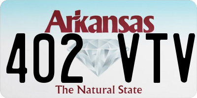 AR license plate 402VTV