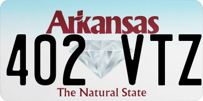 AR license plate 402VTZ