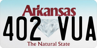 AR license plate 402VUA