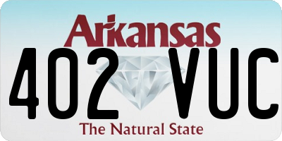 AR license plate 402VUC
