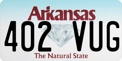 AR license plate 402VUG