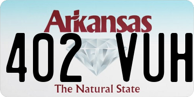 AR license plate 402VUH