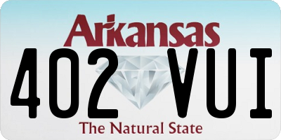 AR license plate 402VUI