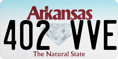 AR license plate 402VVE