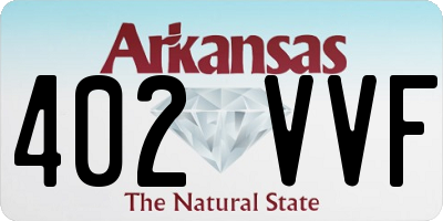 AR license plate 402VVF